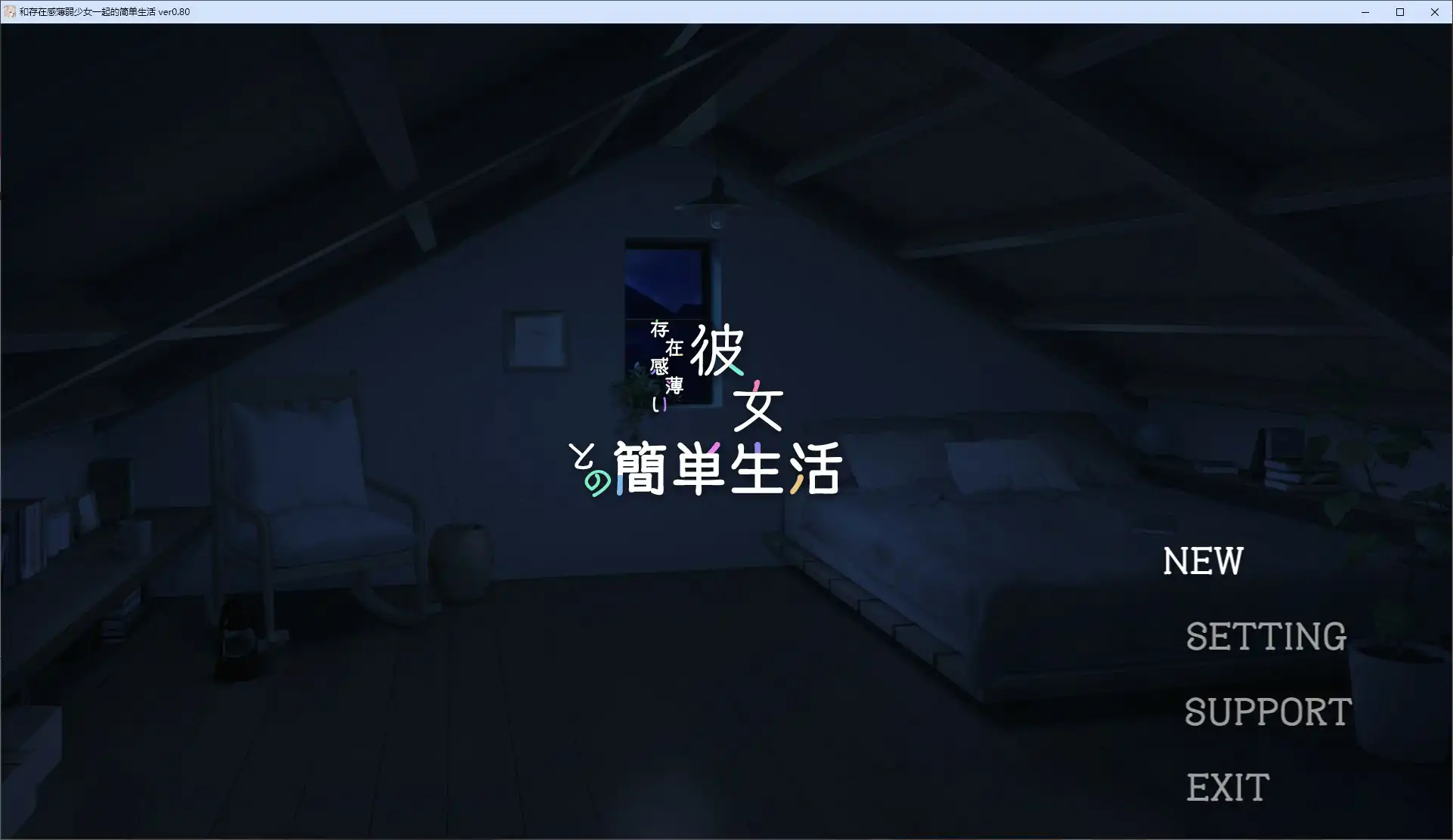 【日系SLG/2D/官中】和存在感薄弱妹妹一起的简单生活 v0.80 官方中文版【PC+安卓/3.37G/更新】
